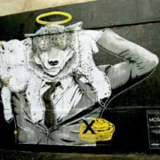 News - Outdoor - 2017 - Le Mur Oberkampf - Le loup et l'agneau - Street Art